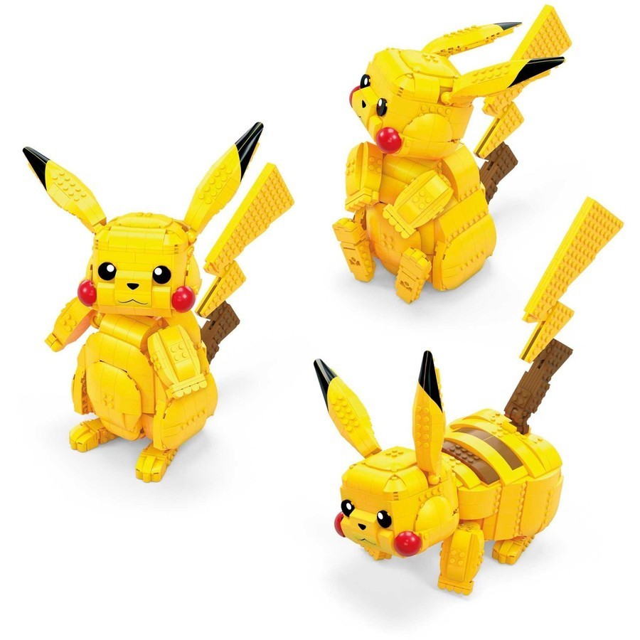 Jumbo Pikachu 806 Pieces Buildable 32cm Age 8+ New FVK81 Mega Constux Pokemon