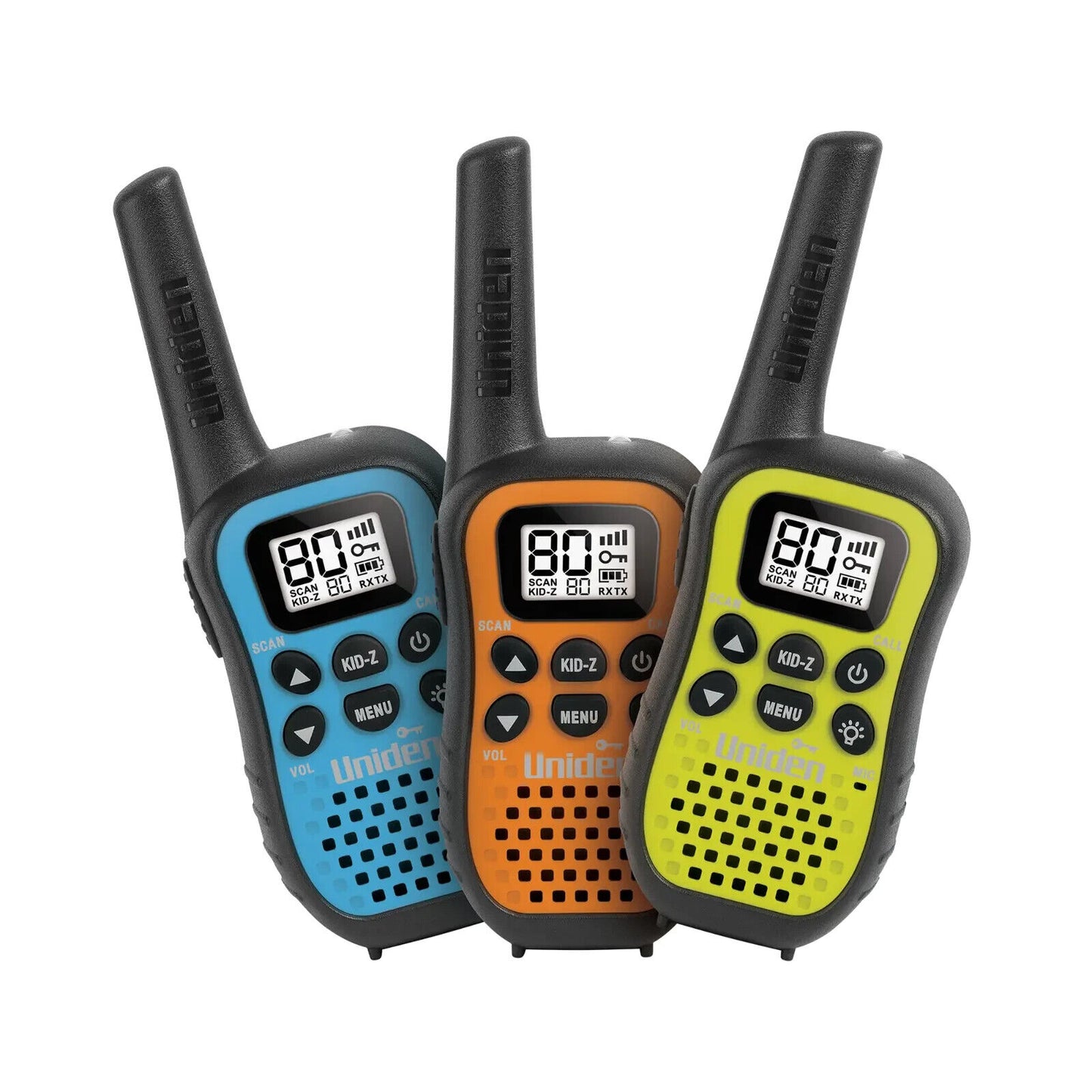 UNIDEN UH45-3 UHF HANDHELD RADIOS 80 CHANNEL 0.5W 1/2 TRIPLE