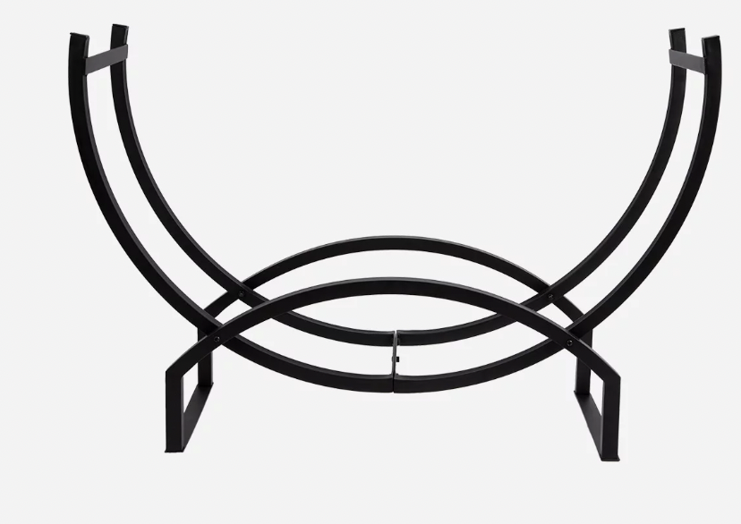 Glow Cellar Designer Fireplace Firewood Log Holder Timber Wood Storage Brand New