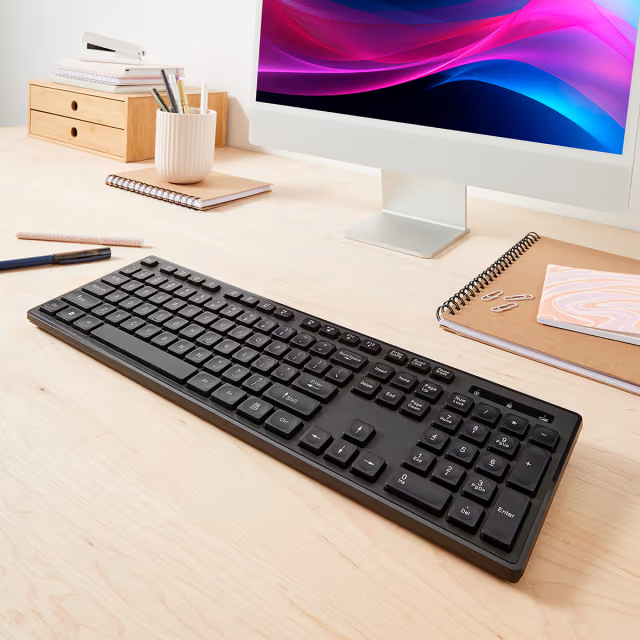 Wireless Bluetooth Keyboard 108 Key Number Pad for PC Mac iOS Android PS4 PS5