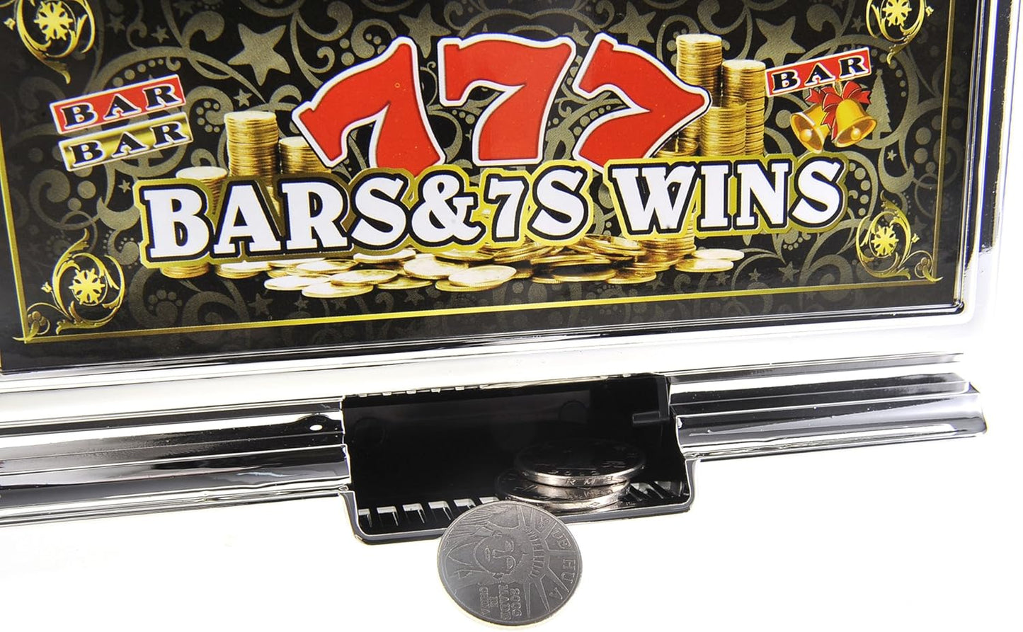 Plastic Savings Bank Slot Machine with Sound and Light