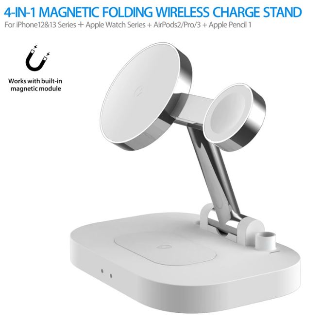 4-in1 15W Wireless Charger For Apple iPhone iWatch AirPods Pencil