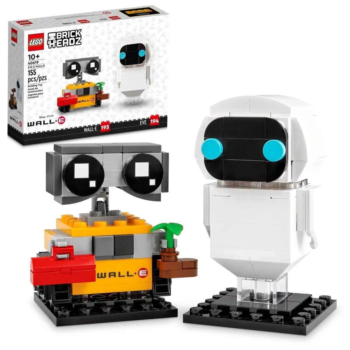 LEGO BrickHeadz - EVE & WALL-E (40619) - Brand New BUT Box Damaged - Free Post!