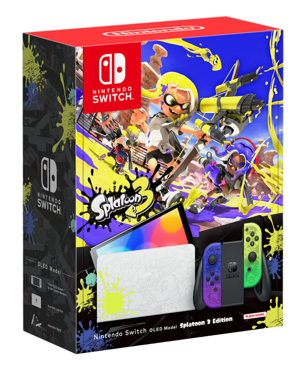 As New Nintendo Switch (OLED Model) Splatoon 3 Edition - 64GB
