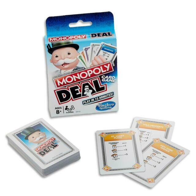 Genuine Hasbro's Gaming Monopoly Deal Card Game 8yo+ 2-5 Players Fast Dealling