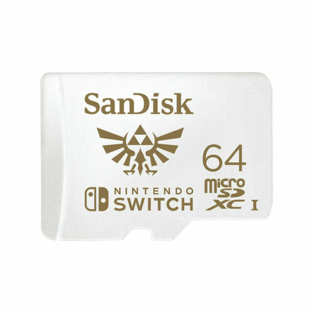 SanDisk Nintendo Switch Micro SD 64GB SDXC Memory Card Nintendo Licensed 100MB/s