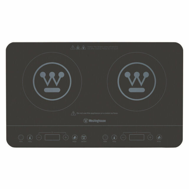 Westinghouse Twin Induction Cooktop WHIC02K With LED Display