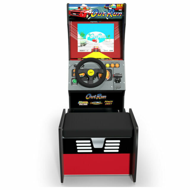 Arcade1Up Outrun ™ Seated Arcade Machine Racing Game Steering Wheels Brand New