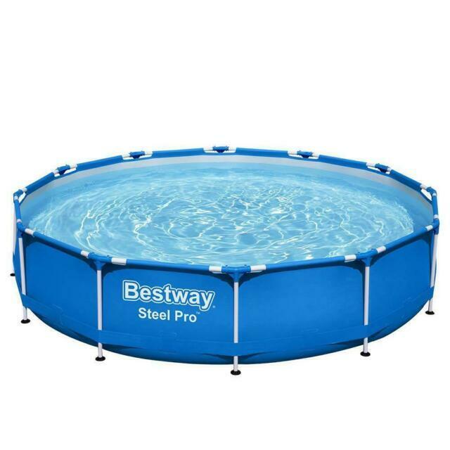 Bestway 12FT Swimming Pool Above Ground Filter Pump 3.66M Power Steel Frame