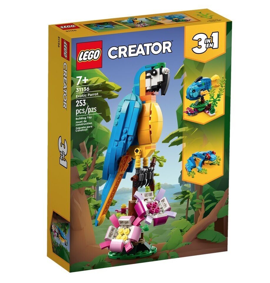 LEGO 31136 - CREATOR 3-in-1 Exotic Parrot New