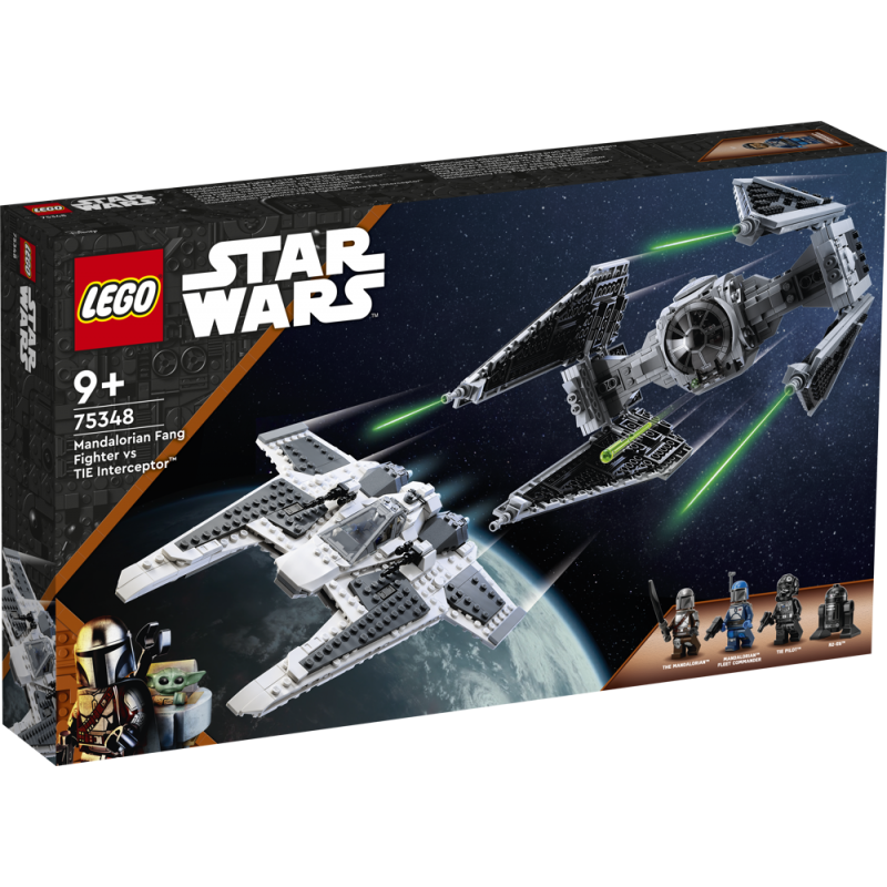 LEGO 75348 Star Wars - Mandalorian Fang Fighter vs. TIE Interceptor (Brand New)