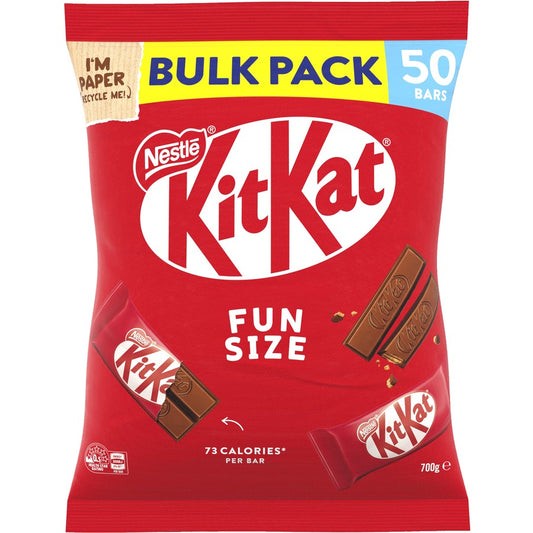 Nestle Kit Kat Chocolate, 50x14g Original Nestle KitKat 700g Bag Chocolate Bar