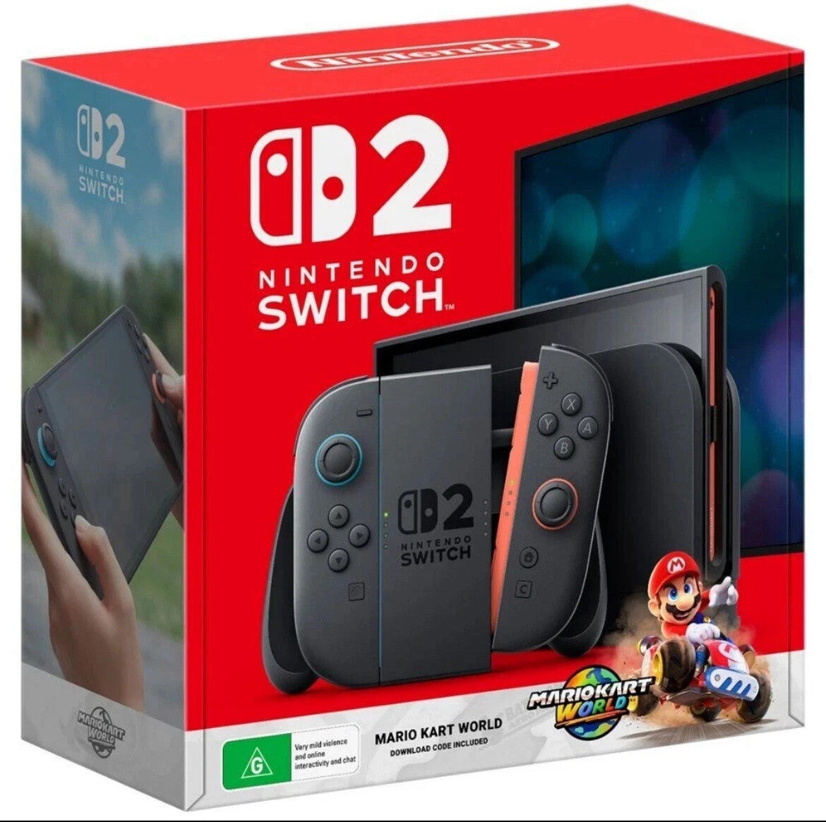 Nintendo Switch 2 Console + Mario Kart World Game + S2 Pro Controller Bundle NEW