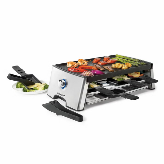 Ricardo The Rock Reversible Raclette 8-People Party Grill