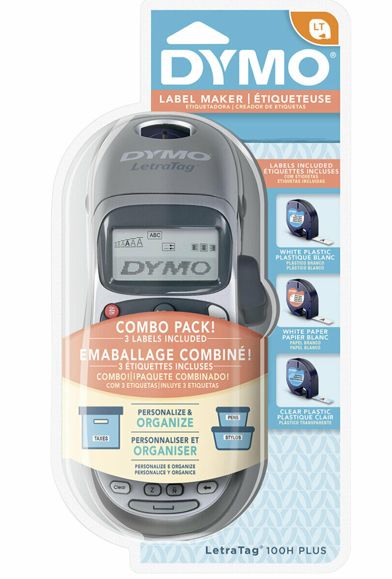 Dymo Letratag Handheld Label Maker With 3 Label Tapes
