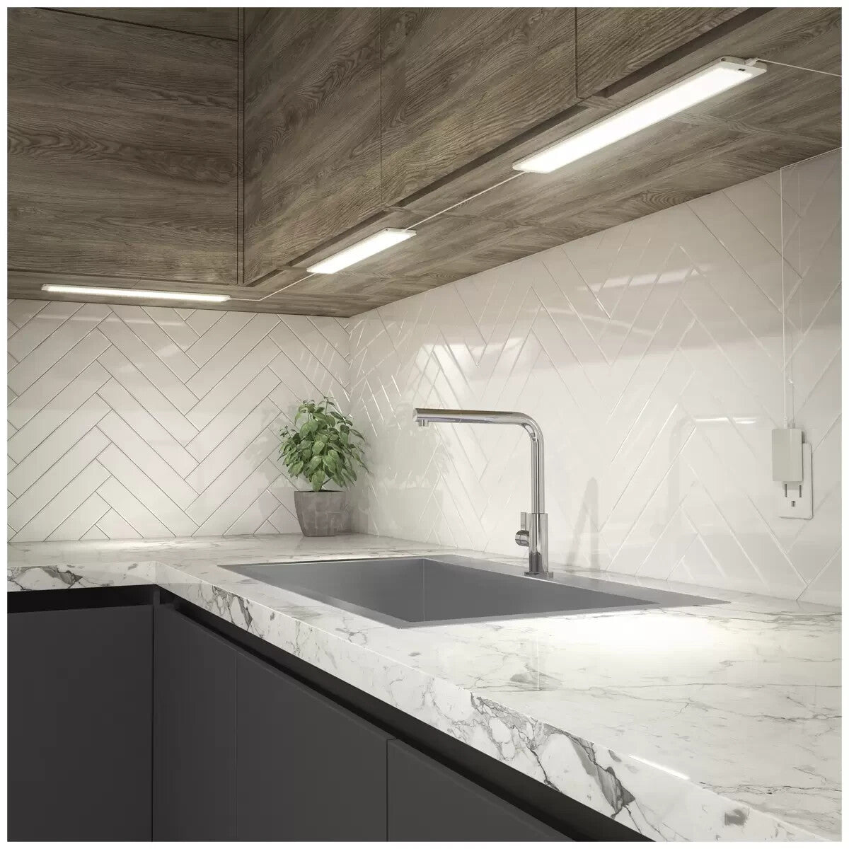 3X ARTIKA Stream Undercabinet Ultrathin LED Light Kit Hand Sweep Sensor Dim