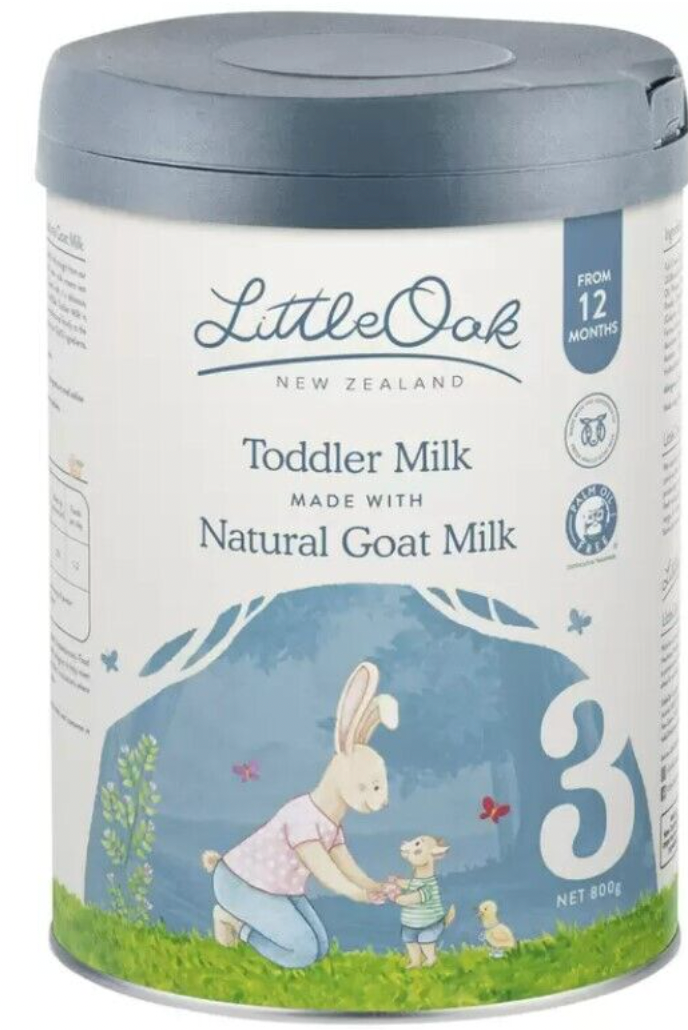 6 x 800g LittleOak Natural Goat Milk Toddler Milk Stage 3