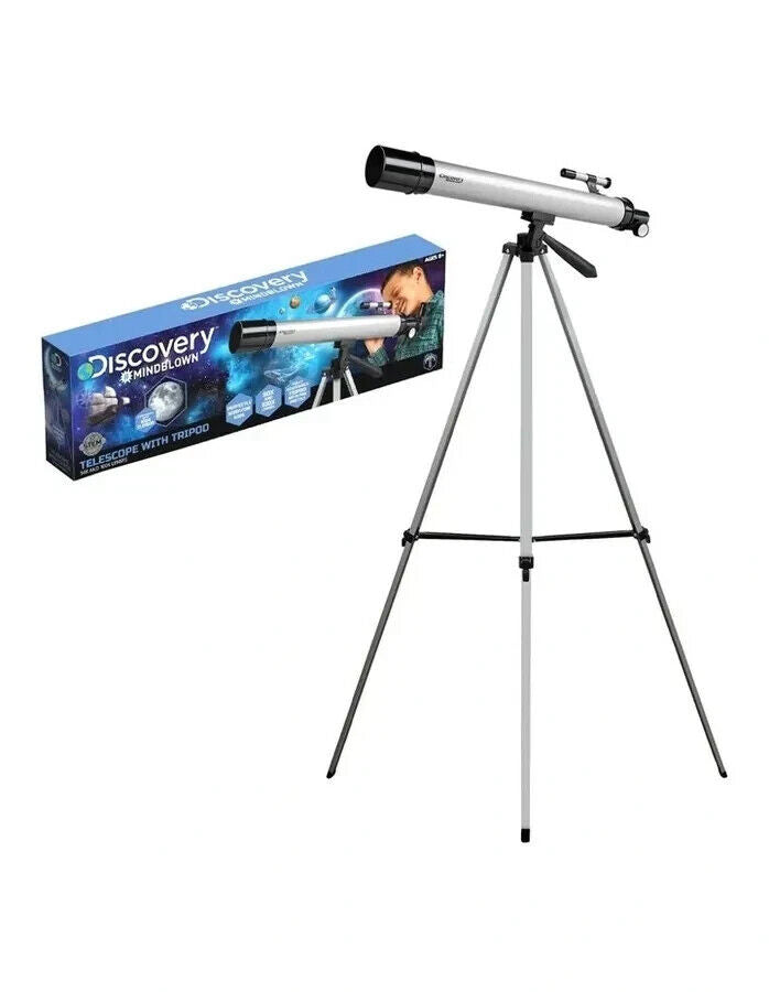 Discovery #Mindblown Telescope with Tripod 100x and 50x Lenes inc. Kids Sized