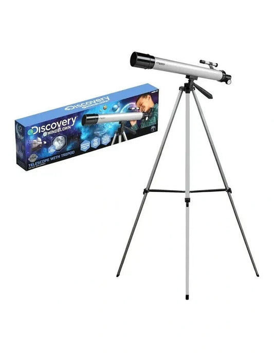 Discovery #Mindblown Telescope with Tripod 100x and 50x Lenes inc. Kids Sized