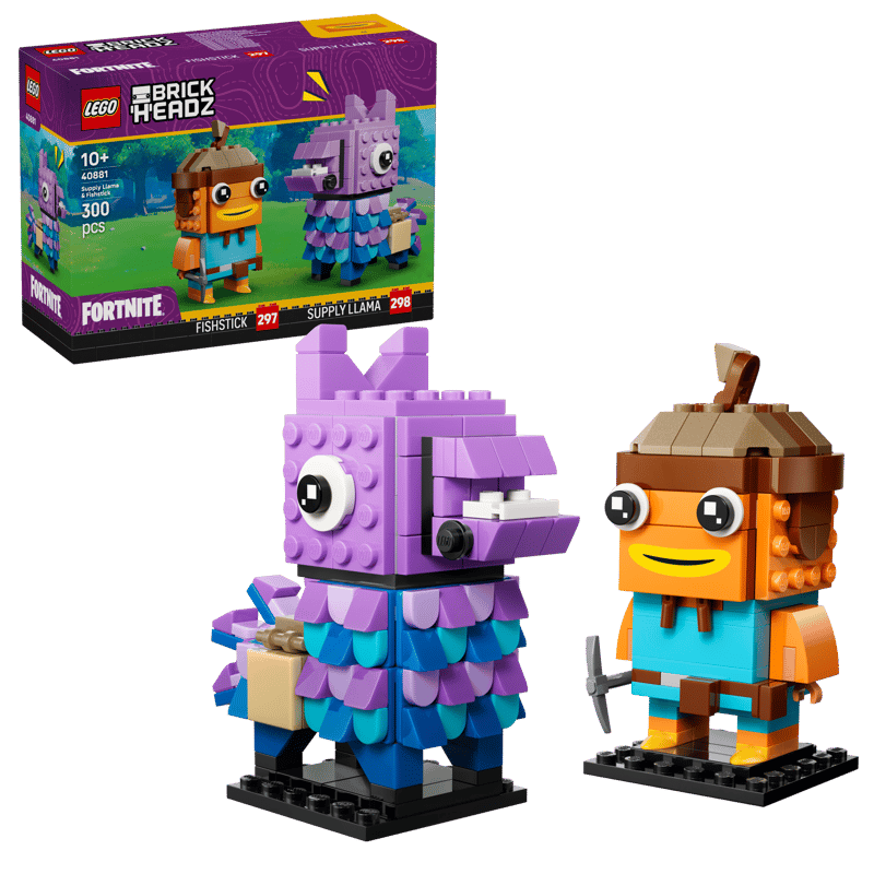 Lego 40881 Supply Llama & Fishstick Figures - Fortnite - BNISB New - AU Seller