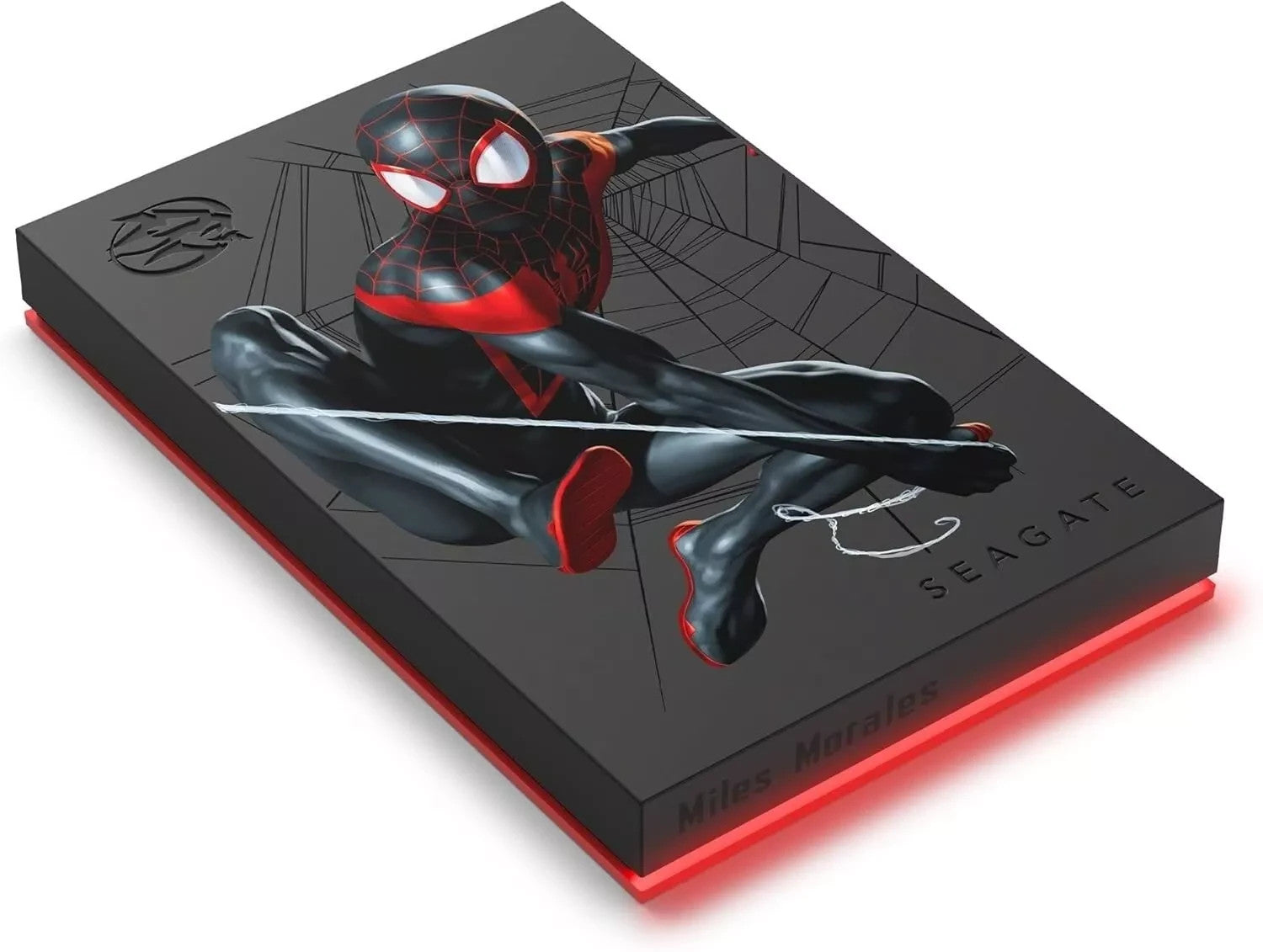 Seagate FireCuda External Gaming Hard Drive 2TB Marvel Miles Morales RGB LED