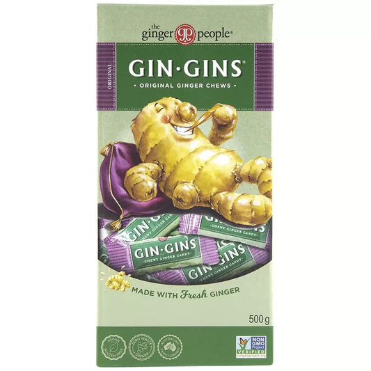The Ginger People Gin Gins 500g Original Ginger Chews