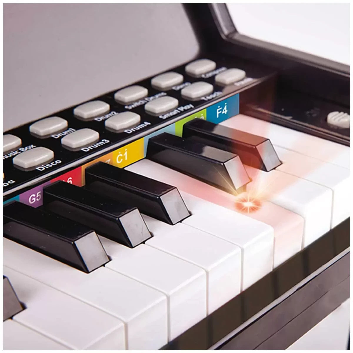 HAPE Learn with Lights Black 25 Keys Electric Piano for Kids 3 Years +