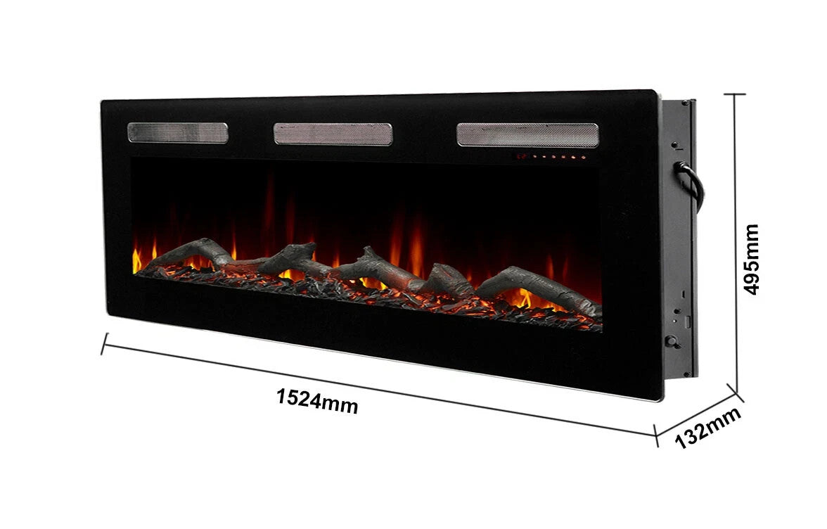 Dimplex 1500cm 1600W 7 Flame Effect Electric Log Fireplace Heater DVF1500