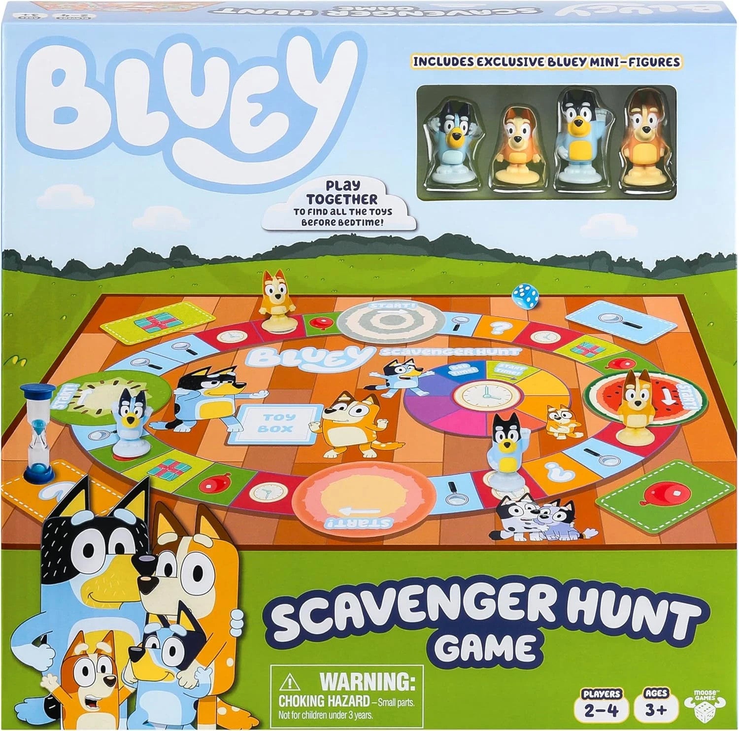 Bluey Scavenger Hunt Game Board Game Activities Things to Find and Questions