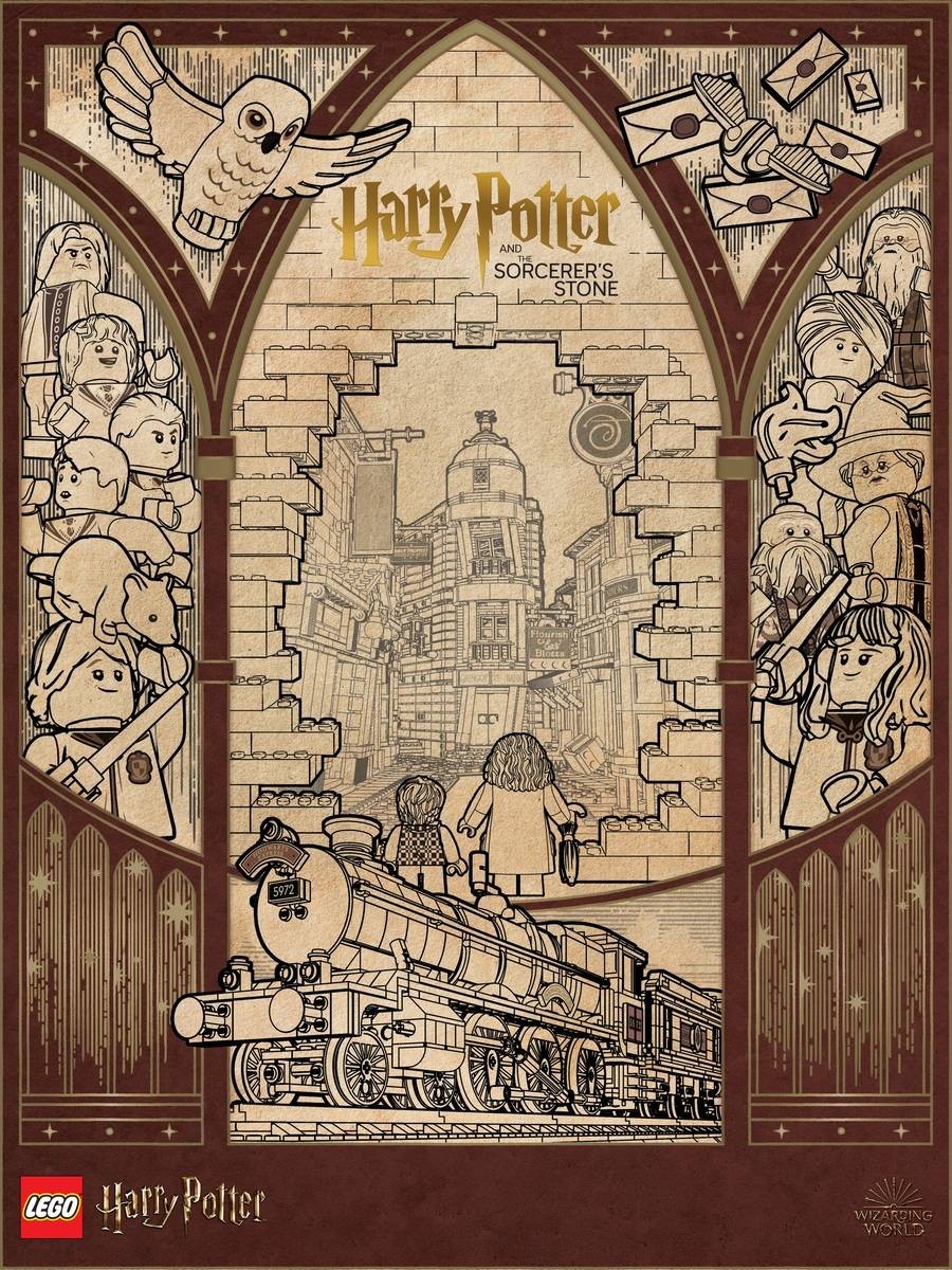 LEGO Insider Harry Potter 5009085 Art Print Posters 1st Edition 1-4 Set of 4