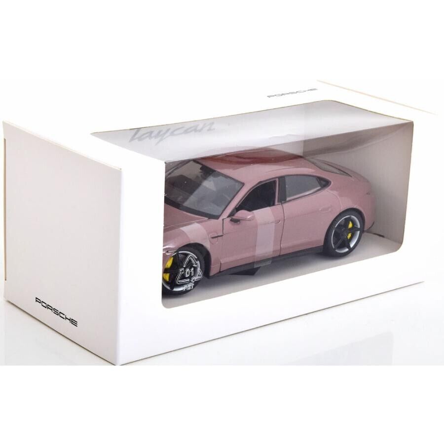 Official Porsche Taycan Turbo S year 2020 metallic Diecast Car 1:24 Welly Toy