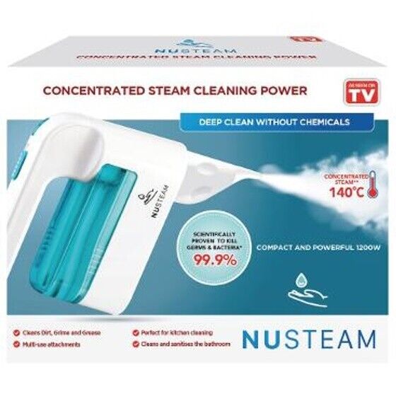 NuSteam AS SEEN ON TV Nu STEAM Handheld STEAMER Cleaner GARMENT Kitchen Bathrm