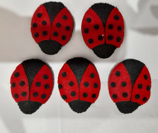 12 Patches Ladybug Embroidery Fashion Clothes Decoration Badge Sewing Fabric 