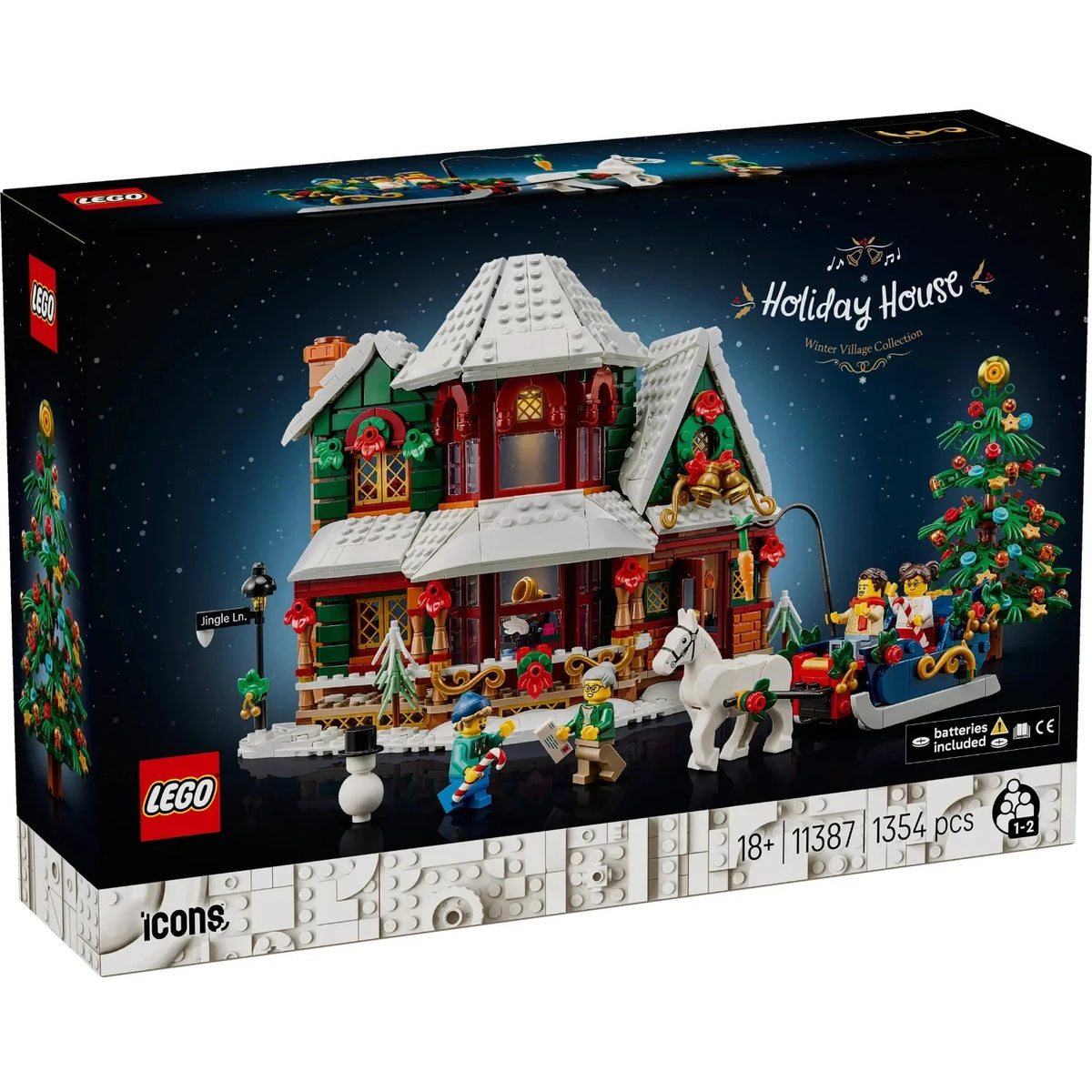 LEGO 11387  Icons Holiday House Winter Christmas Tree Snowman Brand New Sealed