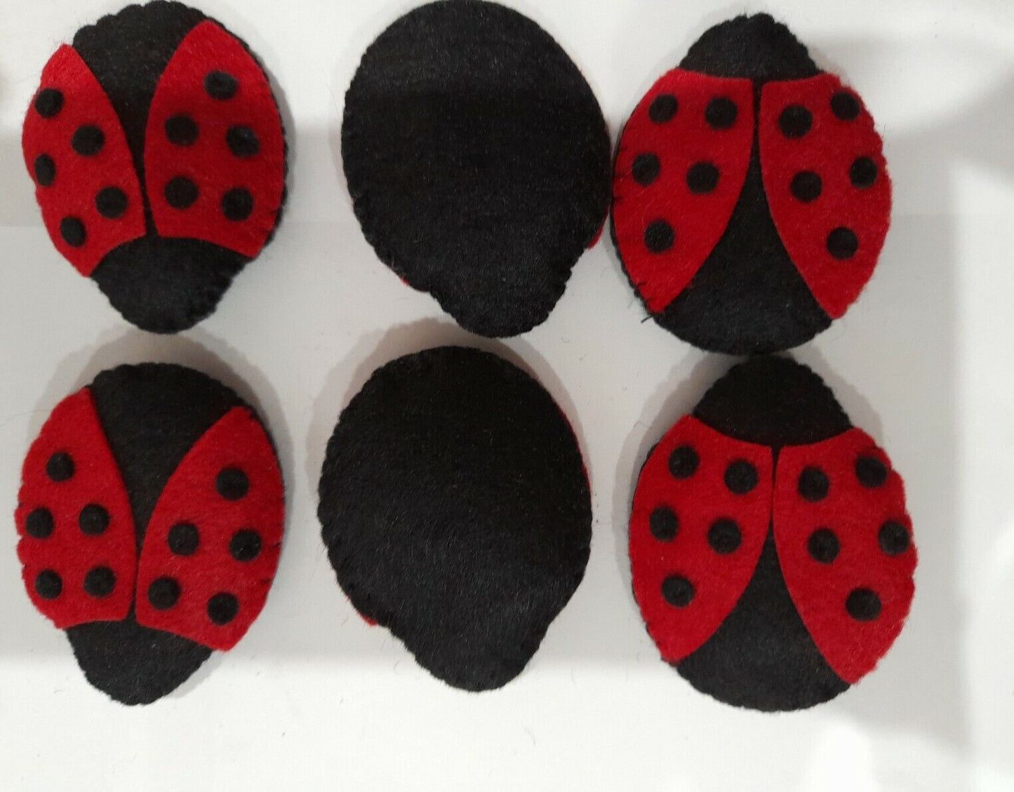 12 Patches Ladybug Embroidery Fashion Clothes Decoration Badge Sewing Fabric 