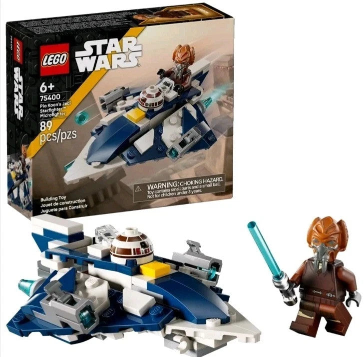 LEGO Star Wars Plo Koon's Jedi Starfighter Microfighter 75400 Brand New & Sealed