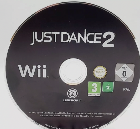 Just Dance 2 Nintendo Wii Game Disc Game Only