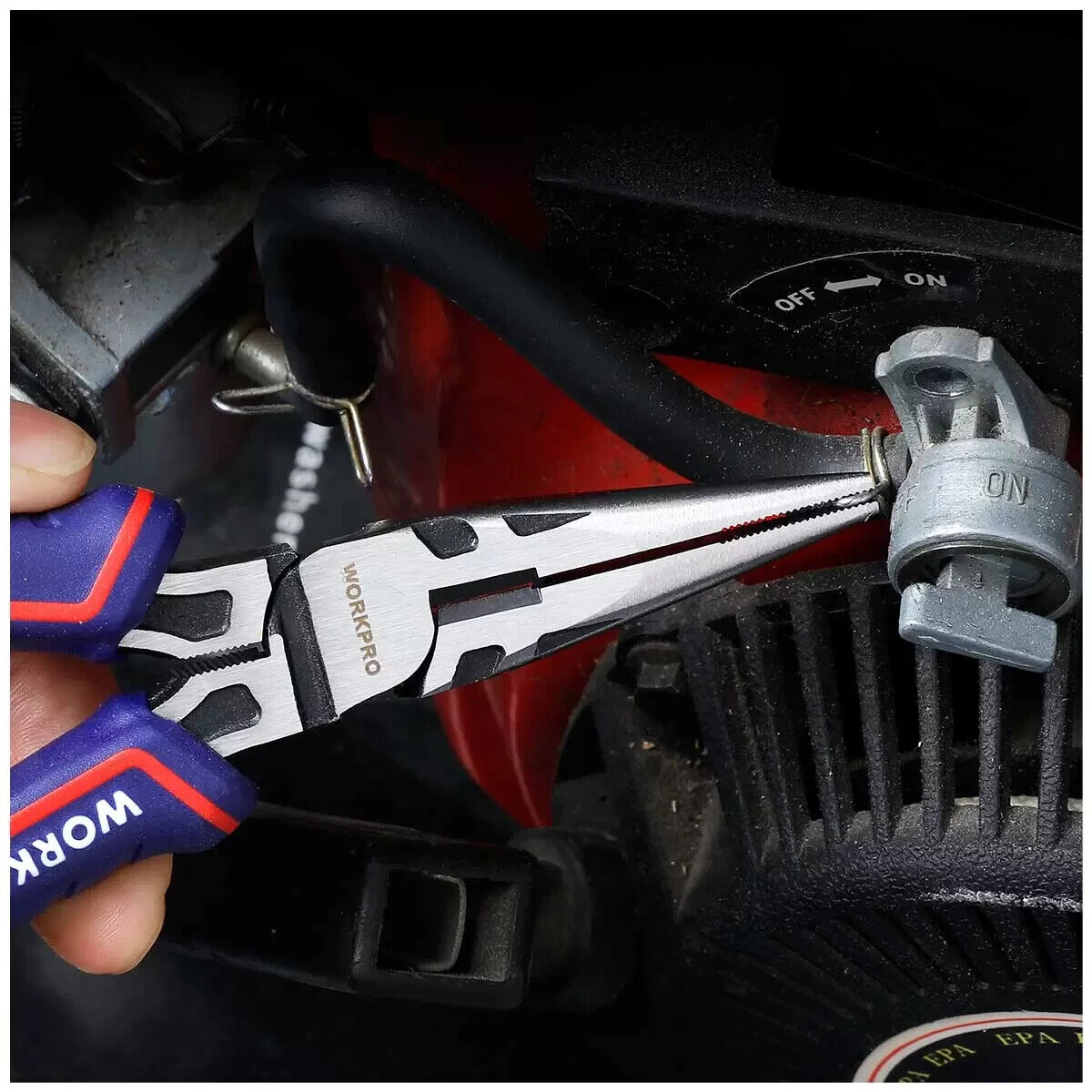 Workpro 6 Piece Wrench Pliers Tool Set Easy Cutting Bi Material Handle Anti Slip