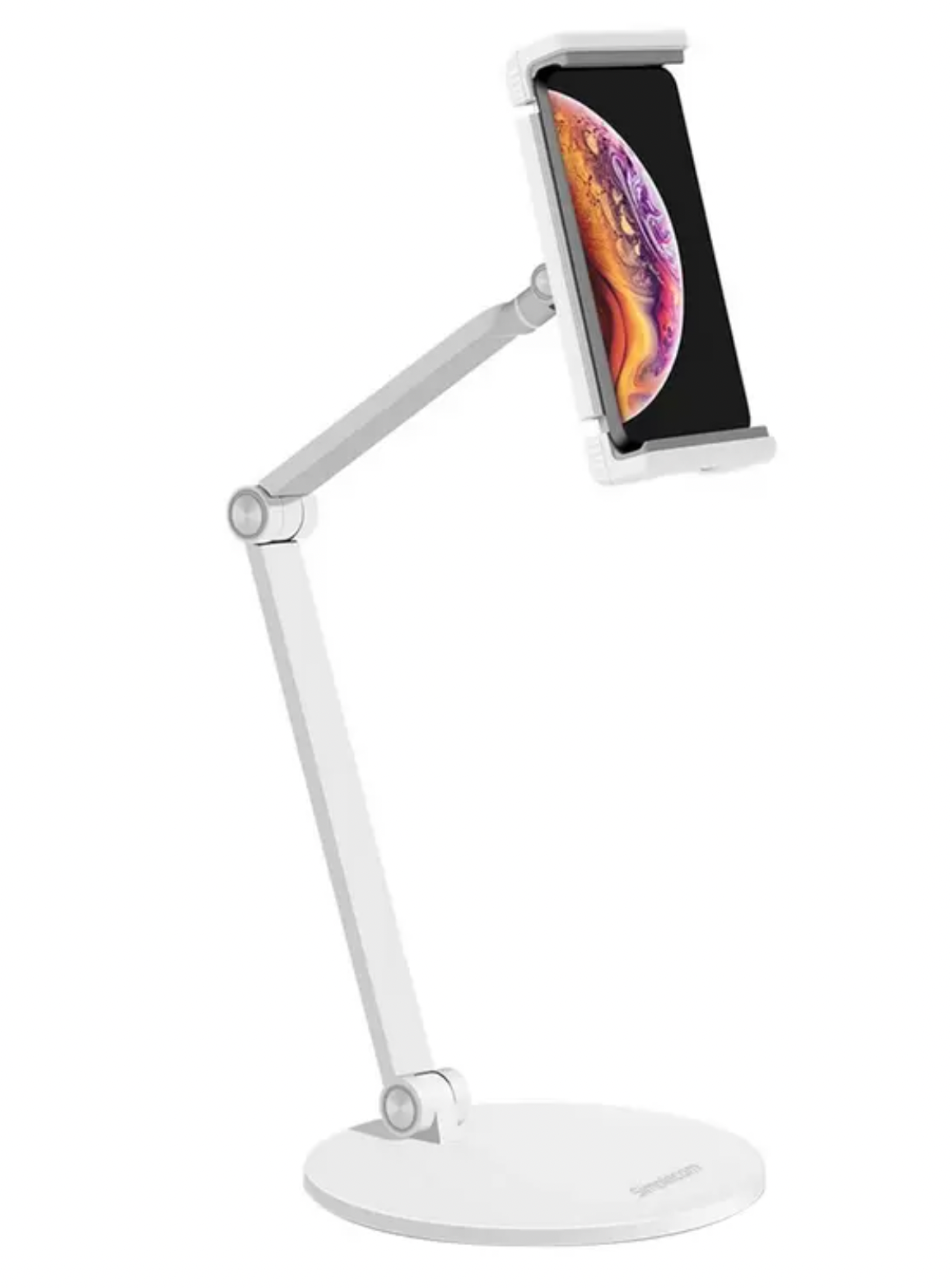 Simplecom Desktop Arm Stand For Phone and Tablet up to 13 inch White