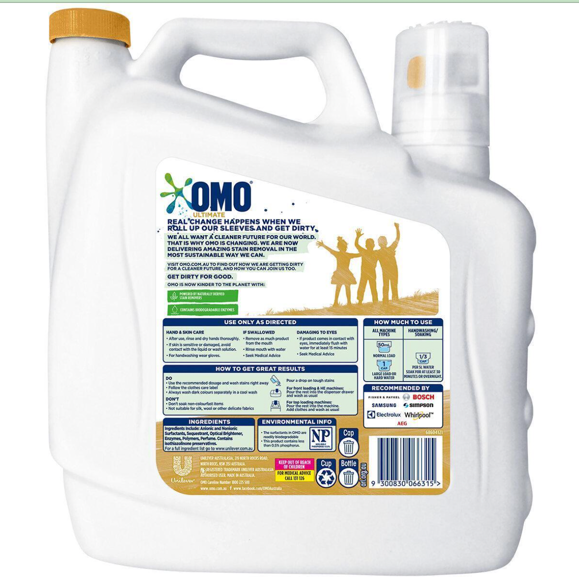 OMO Ultimate Laundry Liquid 6L Washing Machine Detergent