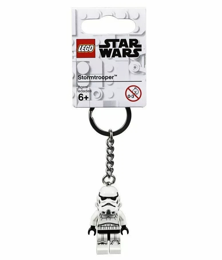 LEGO STORMTROOPER MINIFIGURE KEYRING STAR WARS 853946 KEYCHAIN KEY RING NEW