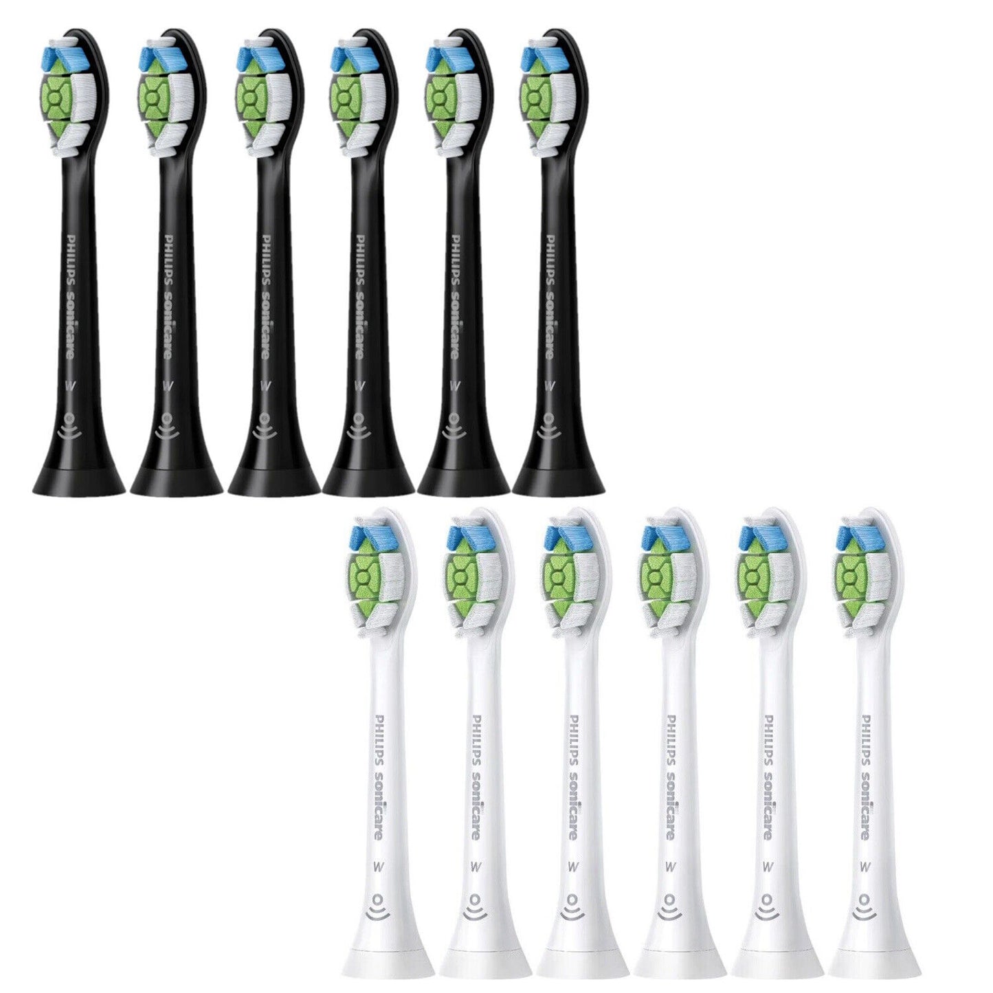 6x Genuine Philips Sonicare W Optimal White Replacement Electric toothbrush head