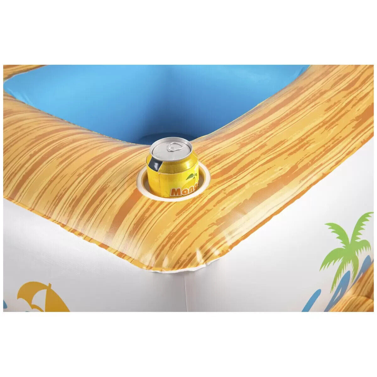 COOL Bestway Inflatable Pool Sandbar Water Float Island Bar Cooler Lounge  246cm