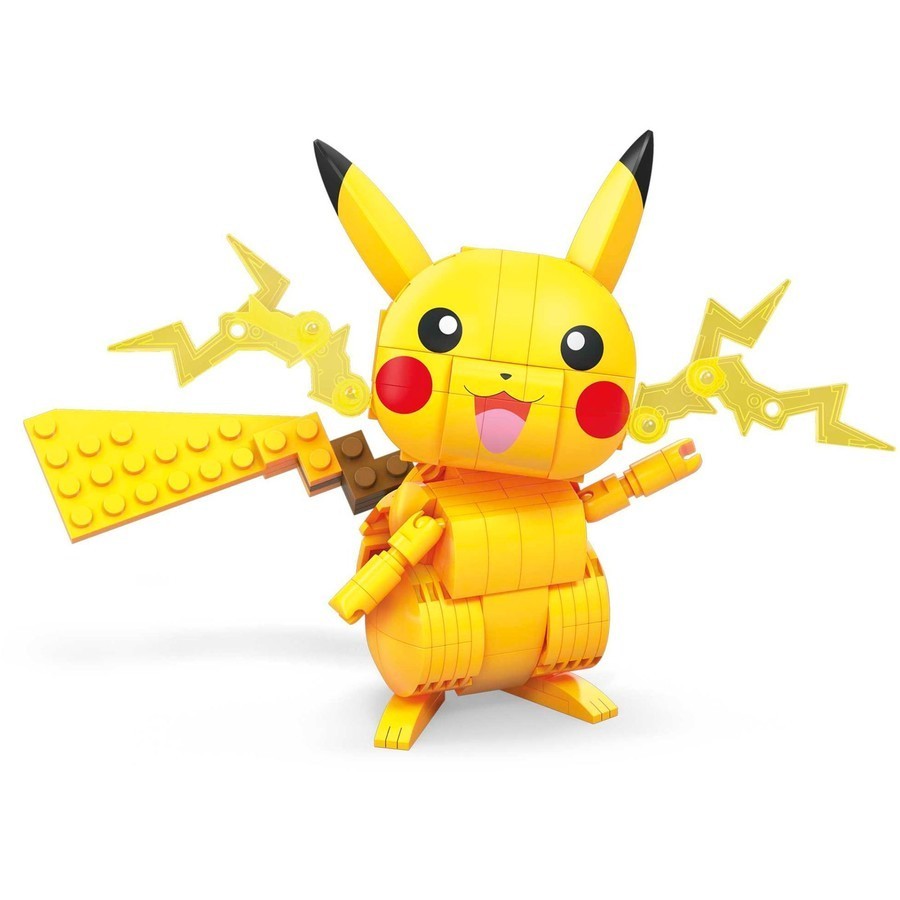 MEGA Pokémon Pikachu Building Set With 211 Pieces Poseable Limbs New Pokemon