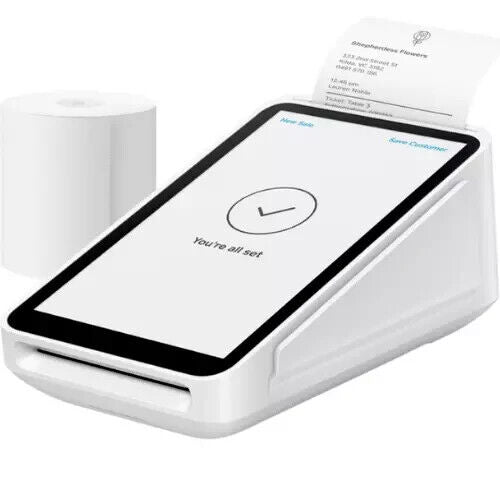 Square All In One Payment Terminal Card Reader With 20 Rolls Receipt Paper Wi-Fi