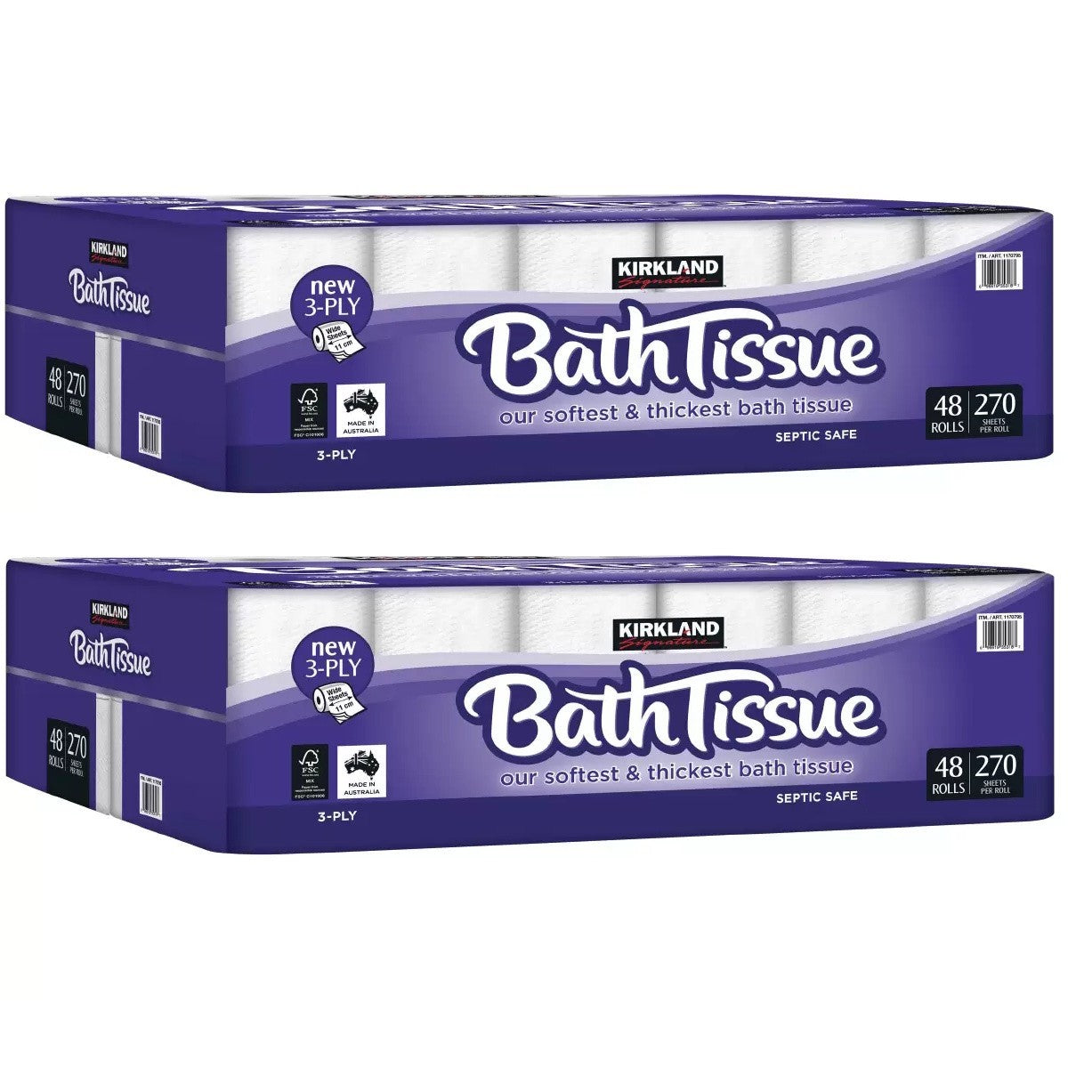96 x 270 Sheets Kirkland Signature 3 Ply Bath Tissue Free Shipping