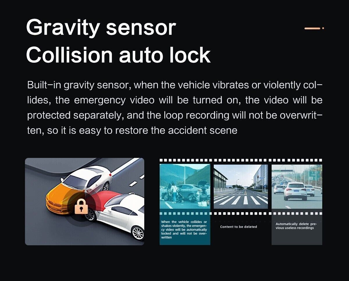 Dahua S5 4K Dash Cam UHD 3840P × 2160P Car Dash Camera G-Sensor