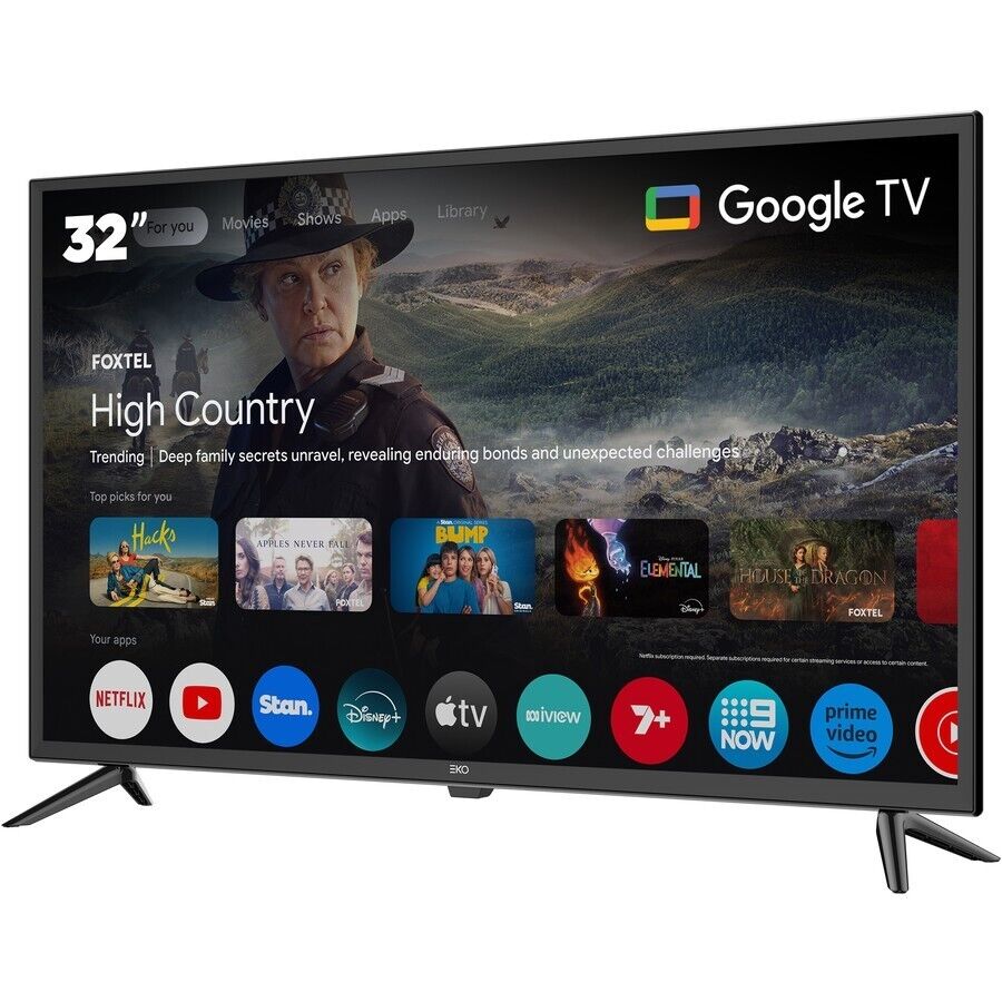 32" Smart LED HD Google TV with built-in Chromecast NETFLIX YOUTUBE App Store