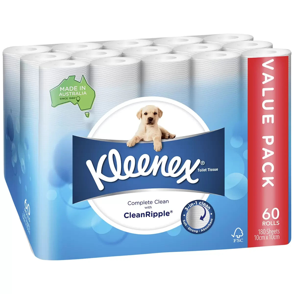 Kleenex Bath Tissue 60 x 180 Sheets Comfortable And Reliable Clean New