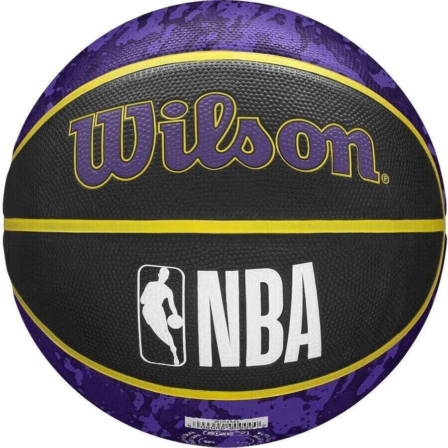 Wilson LA Lakers Licensed NBA Tie-Dye Size 7 Basketball Boxed with Ball Pump